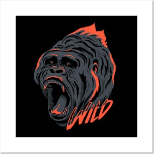 Wild Gorilla Posters and Art